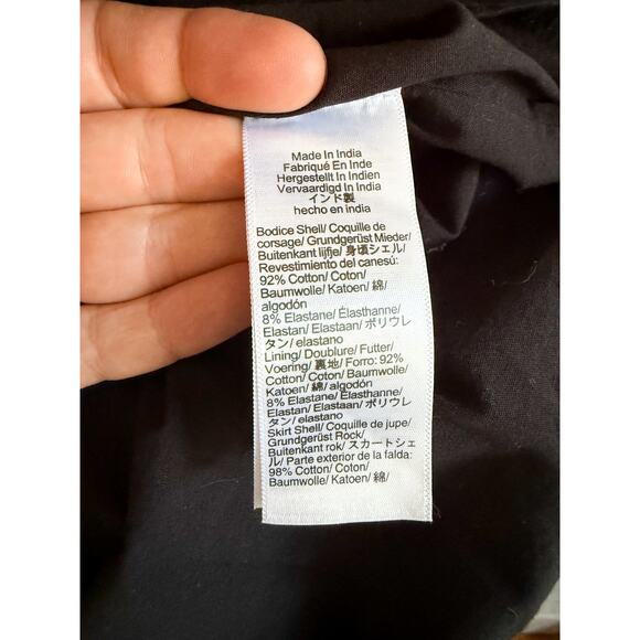 J.CREW | NWT Tall drop-waist mixy dress in Black | Sz TXL - Picture 8 of 10